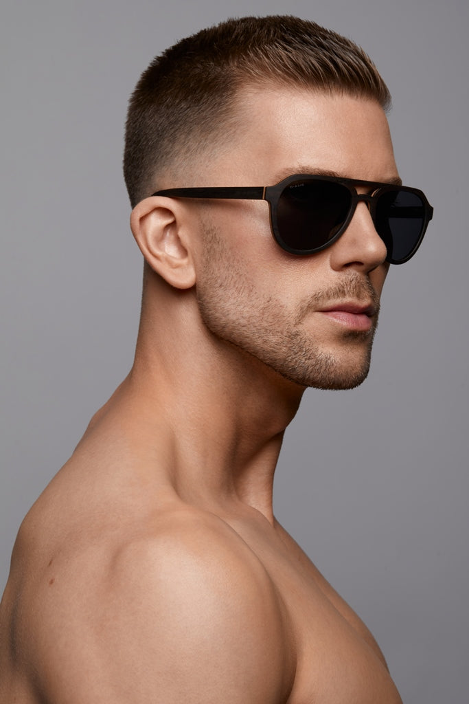Dante Aviator Sunglasses | D-AMS wooden sunglasses