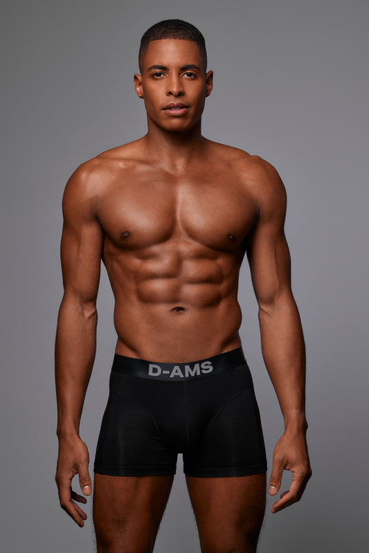 BLACK BAMBOO BOXER | D-AMS