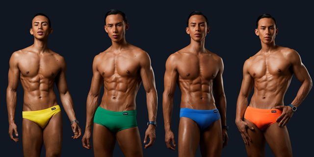 BACK BLACK Swim Shorts | DAMS swim short