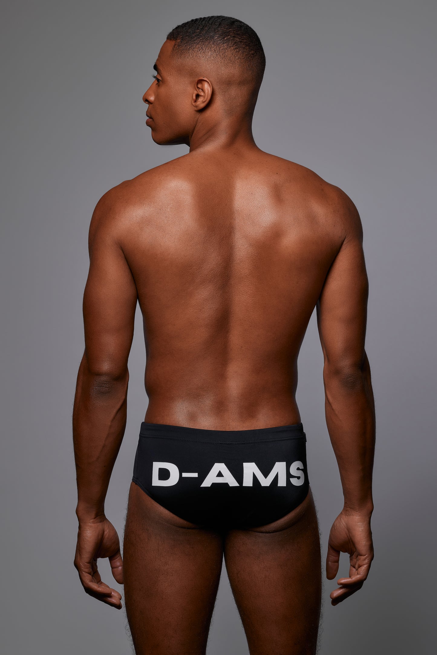 BLACK AND WHITE SWIMWEAR BRIEFS | D-AMS